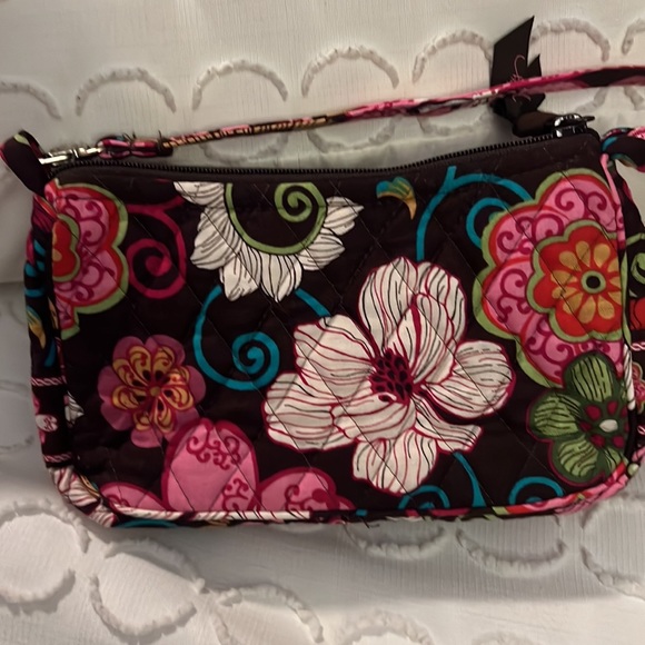 Vera Bradley Pink Mod Floral Multicolored“Maggie" Crossbody Bag - Picture 4 of 7